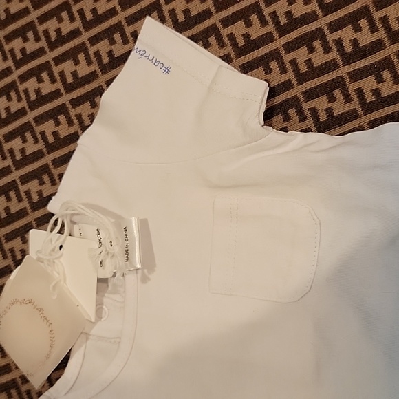 Carrement Beau “Grand Bain” Beach Theme Tee 3 months t shirt kids baby boy nwt - Picture 2 of 3